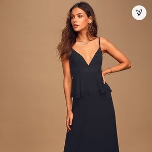 Endless Black Beauty Tiered Maxi Dress